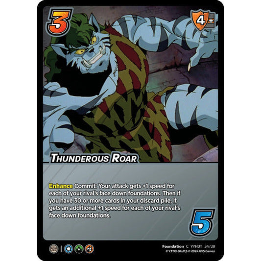 Thunderous Roar, 34/39, C, UniVersus, Yu Yu Hakusho: Dark Tournament