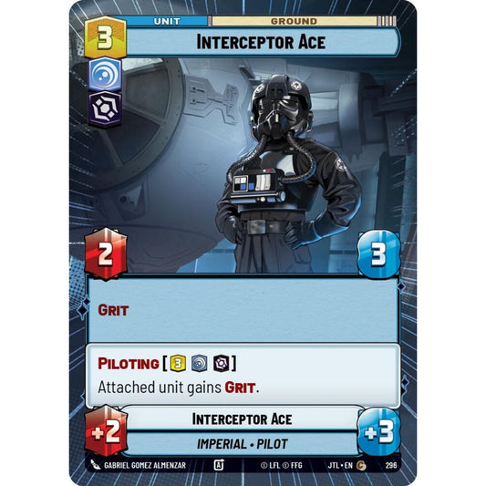Interceptor Ace, C, JTL 296) Hyperspace, Star Wars Unlimited