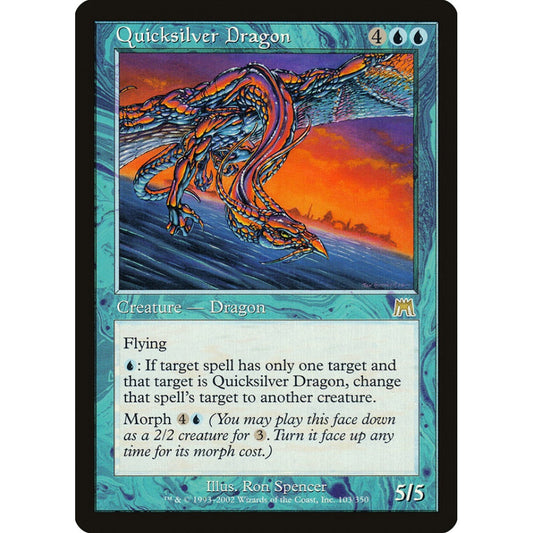 Quicksilver Dragon rare 103 Magic the Gathering Onslaught