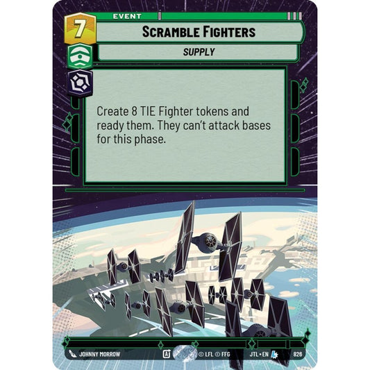 Scramble Fighters, L, JTL 826) Hyperspace Foil, Star Wars Unlimited