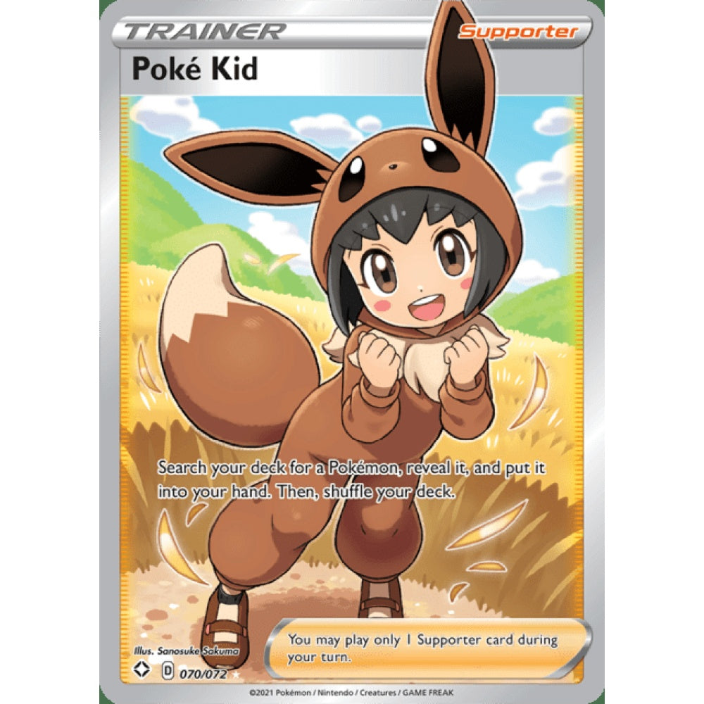 Poké Kid Full Art 070/072 Pokemon Card Game Shining Fates