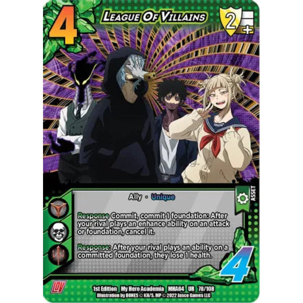 League of Villains, 78/108, UR, UniVersus, MHA04 League of Villains