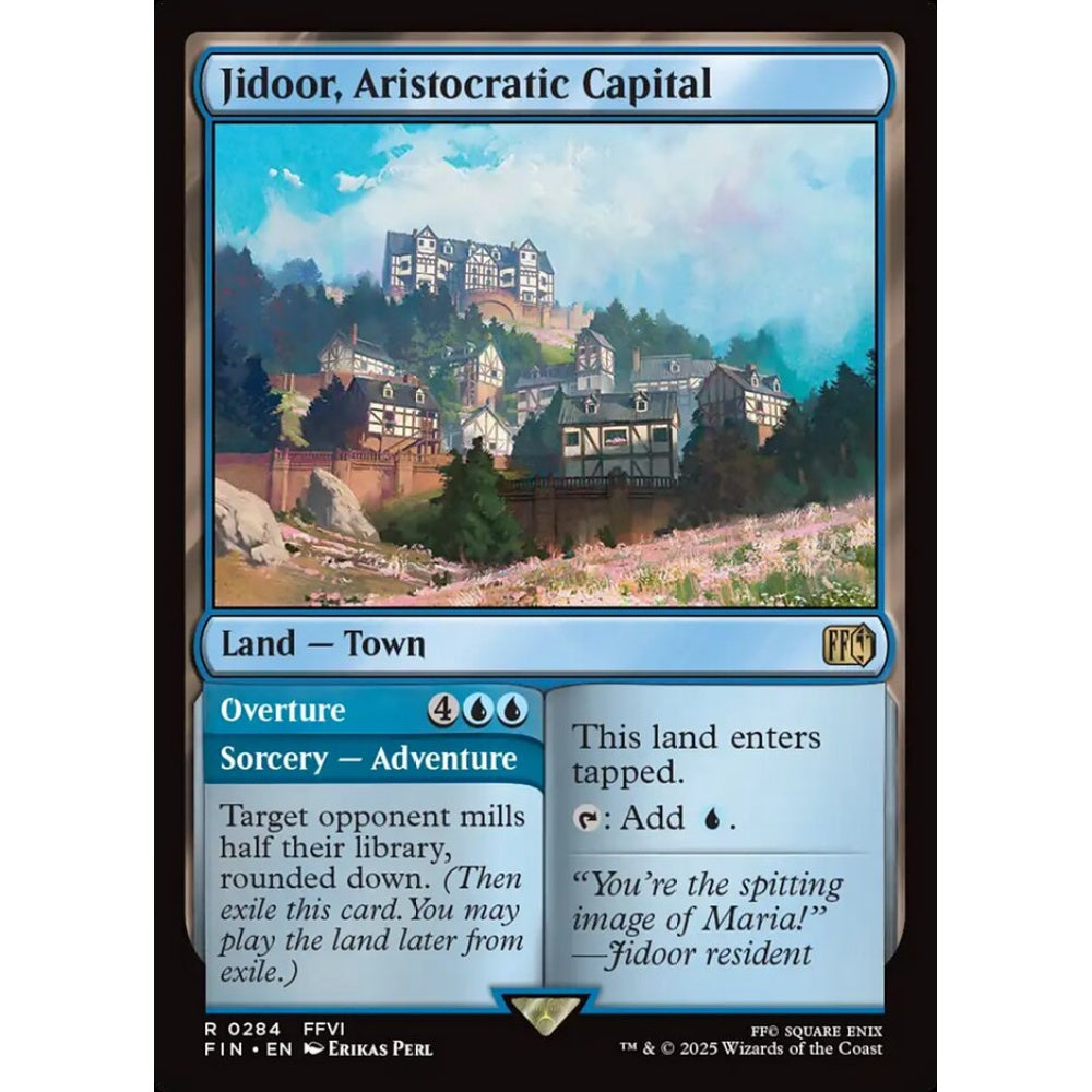 Jidoor, Aristocratic Capital // Overture rare 284 Magic the Gathering Final Fantasy