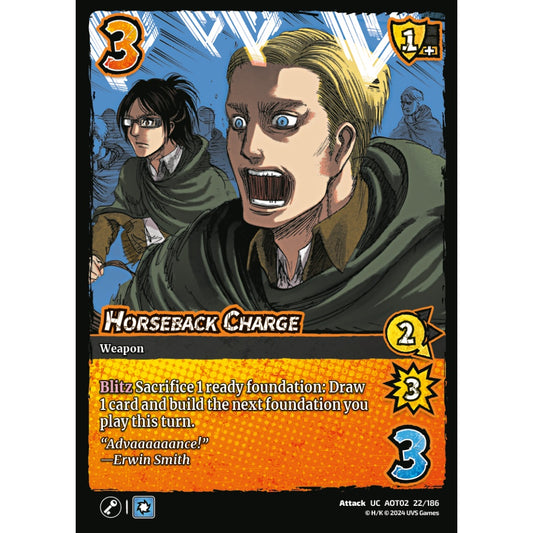 Horseback Charge, 22/186, AOT02, Universus, Attack on Titan: Origins of Power, Attack, UC