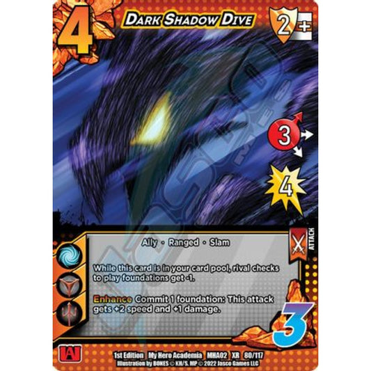Dark Shadow Dive, 80/117, XR, UniVersus, MHA02 Crimson Rampage