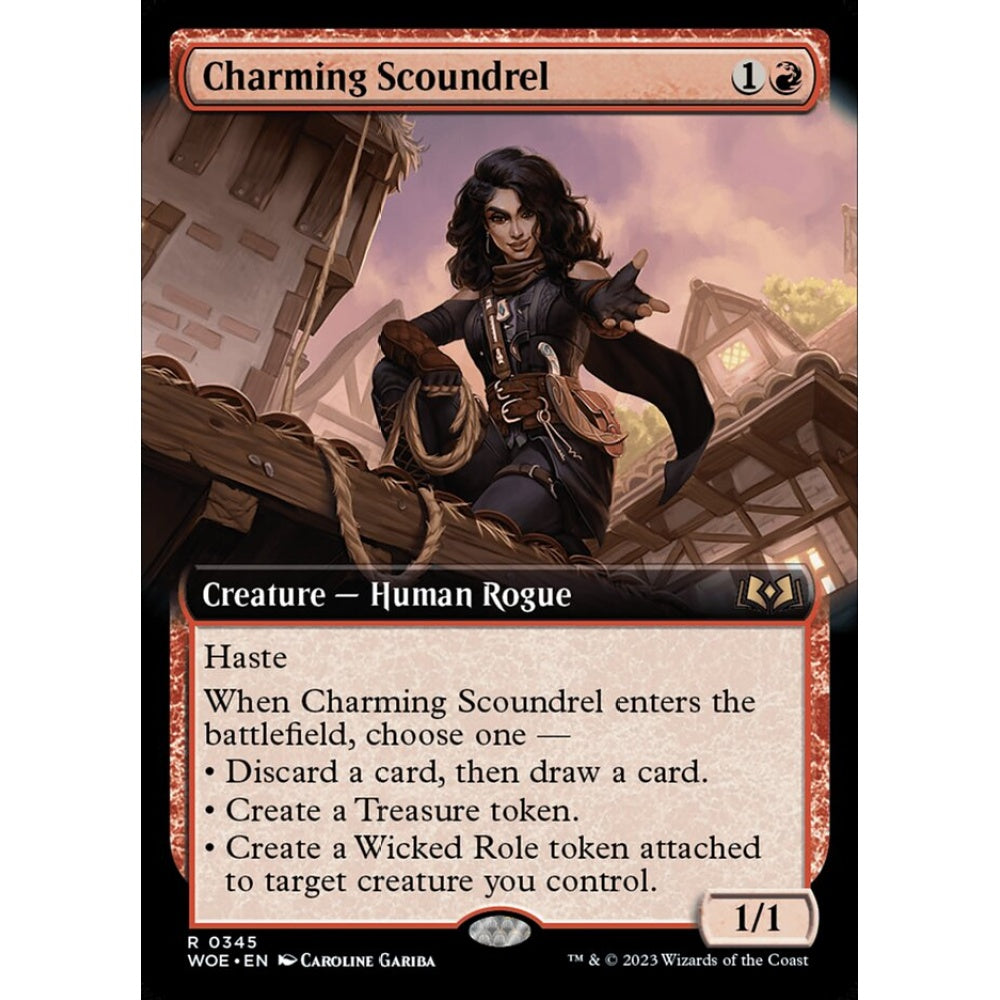 Charming Scoundrel, rare, 345, Magic the Gathering, Wilds of Eldraine