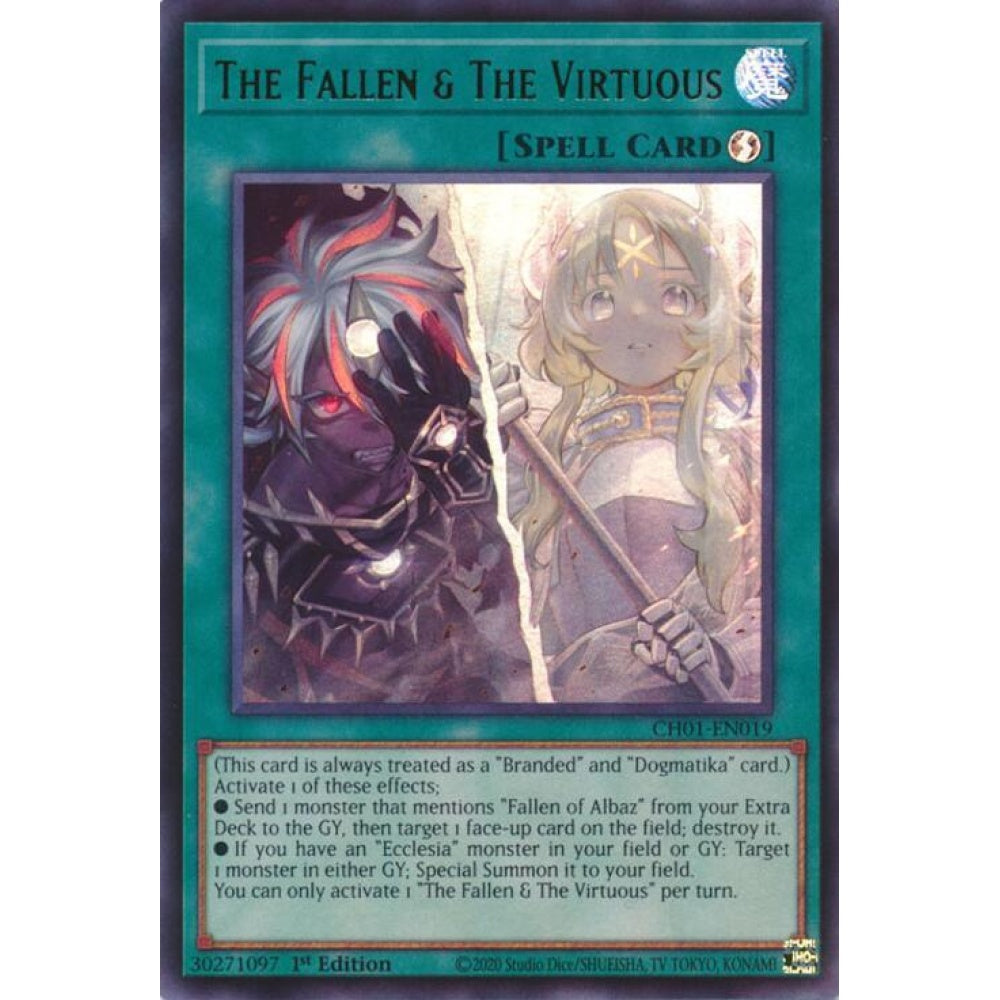 The Fallen & The Virtuous CH01-EN019 Ultra Yu-Gi-Oh THE CHRONICLES DECK: The Fallen & The Virtuous (All-Foil Edition)