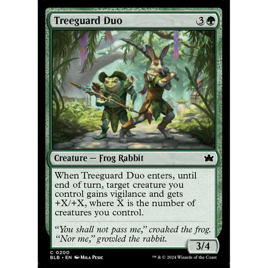 Treeguard Duo, 200, common, Magic: The Gathering, Bloomburrow