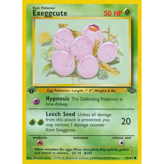 Exeggcute Common 52/64 Pokemon Card Game Jungle