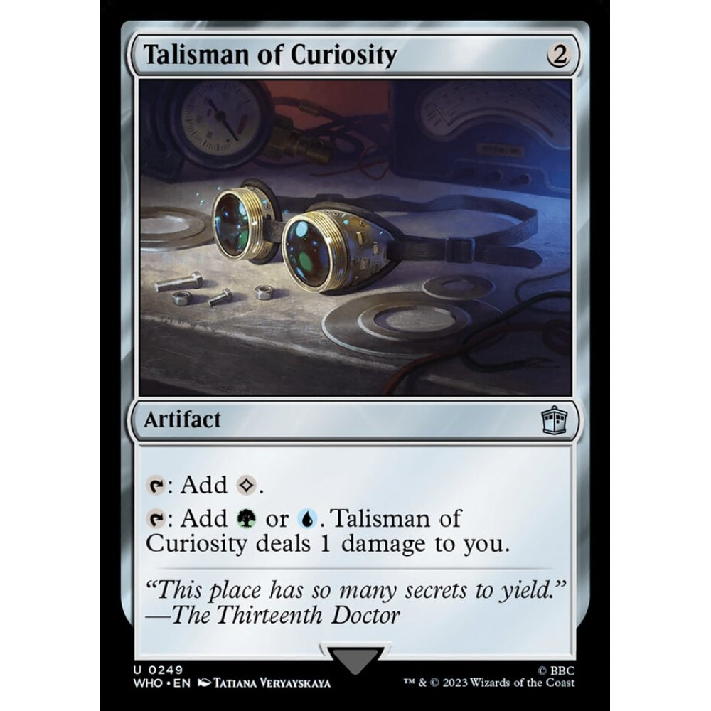 Talisman of Curiosity uncommon 249 Magic the Gathering Doctor Who