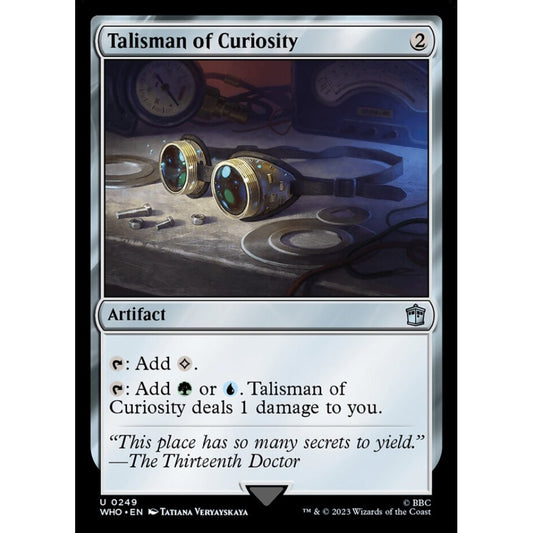 Talisman of Curiosity uncommon 249 Magic the Gathering Doctor Who
