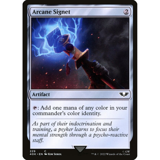 Arcane Signet common 229 Magic the Gathering Warhammer 40,000 Commander