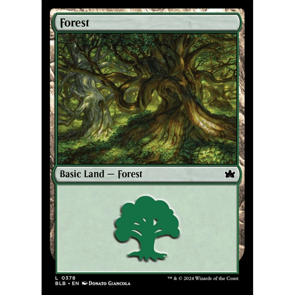 Forest, 378, common, Magic: The Gathering, Bloomburrow