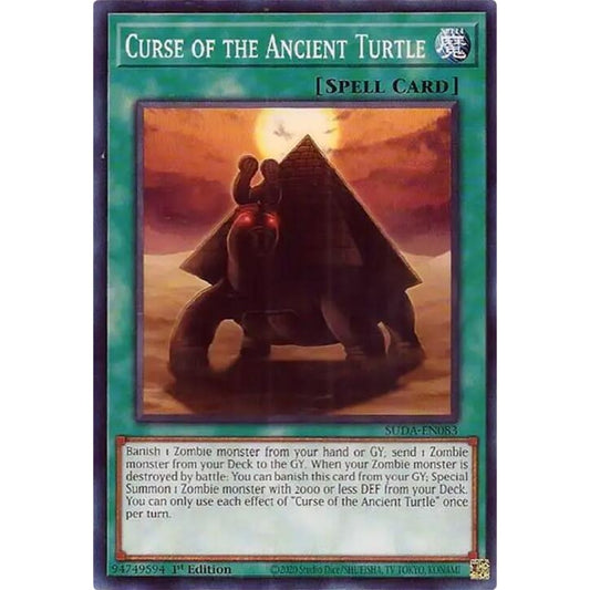 Curse of the Ancient Turtle SUDA-EN083 Common Yu-Gi-Oh Supreme Darkness