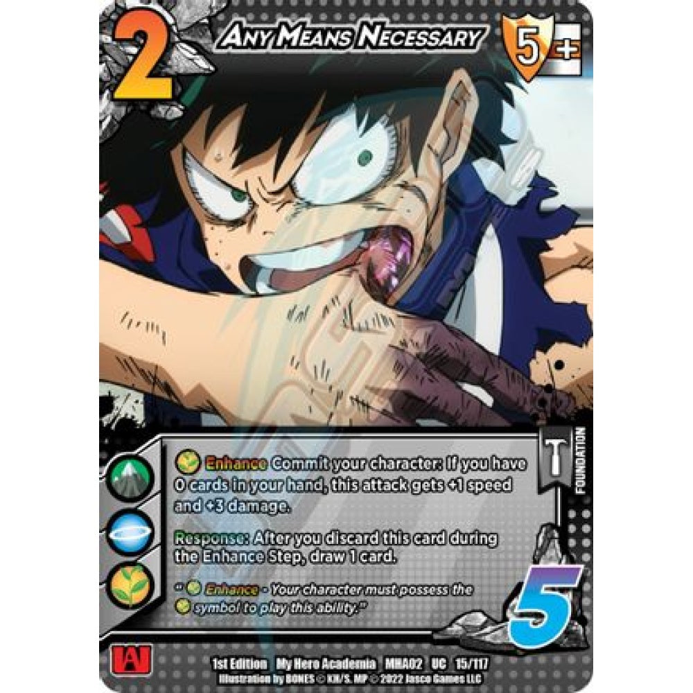 Any Means Necessary, 15/117, UC, UniVersus, MHA02 Crimson Rampage