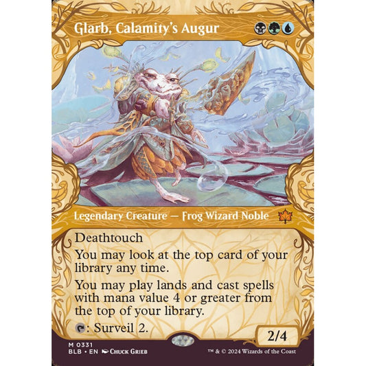 Glarb, Calamity's Augur, 331, mythic, Magic: The Gathering, Bloomburrow