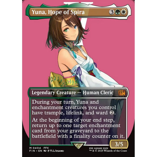 Yuna, Hope of Spira mythic 404 Magic the Gathering Final Fantasy
