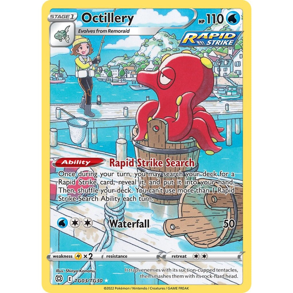 Octillery Rare Holo TG03/TG30 Pokemon Card Game Brilliant Stars