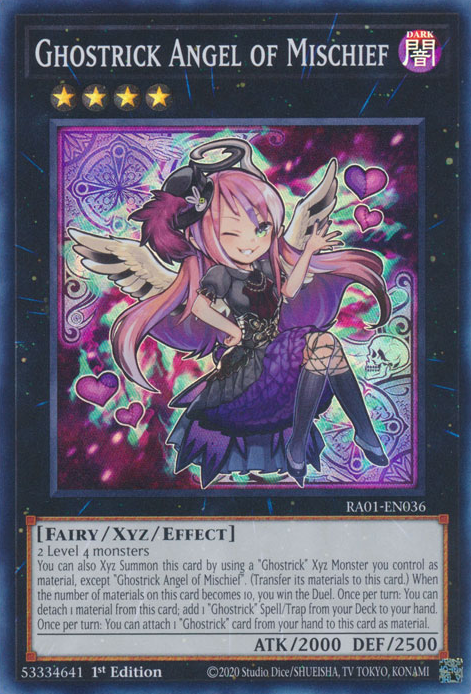 Ghostrick Angel of Mischief RA01-EN036 Collector's Rare Collector's Rare Yu-Gi-Oh 25th Anniversary Rarity Collection in Art