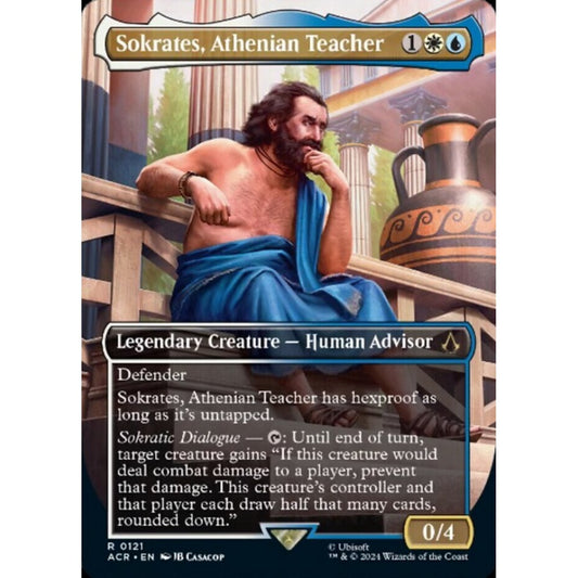 Sokrates, Athenian Teacher rare 121 Magic the Gathering Assassin's Creed