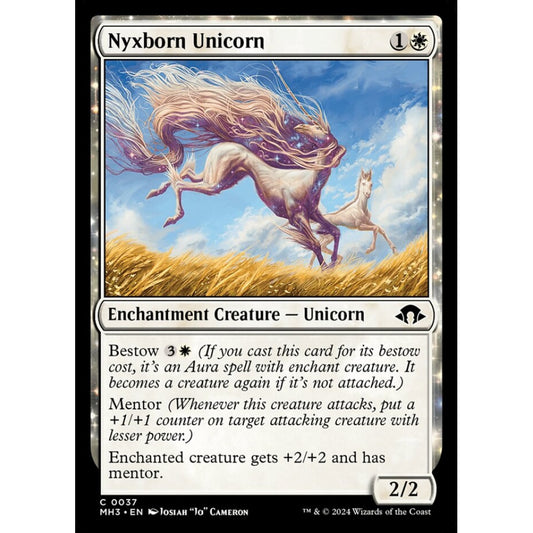 Nyxborn Unicorn, 37, common, Magic: The Gathering, Modern Horizons 3