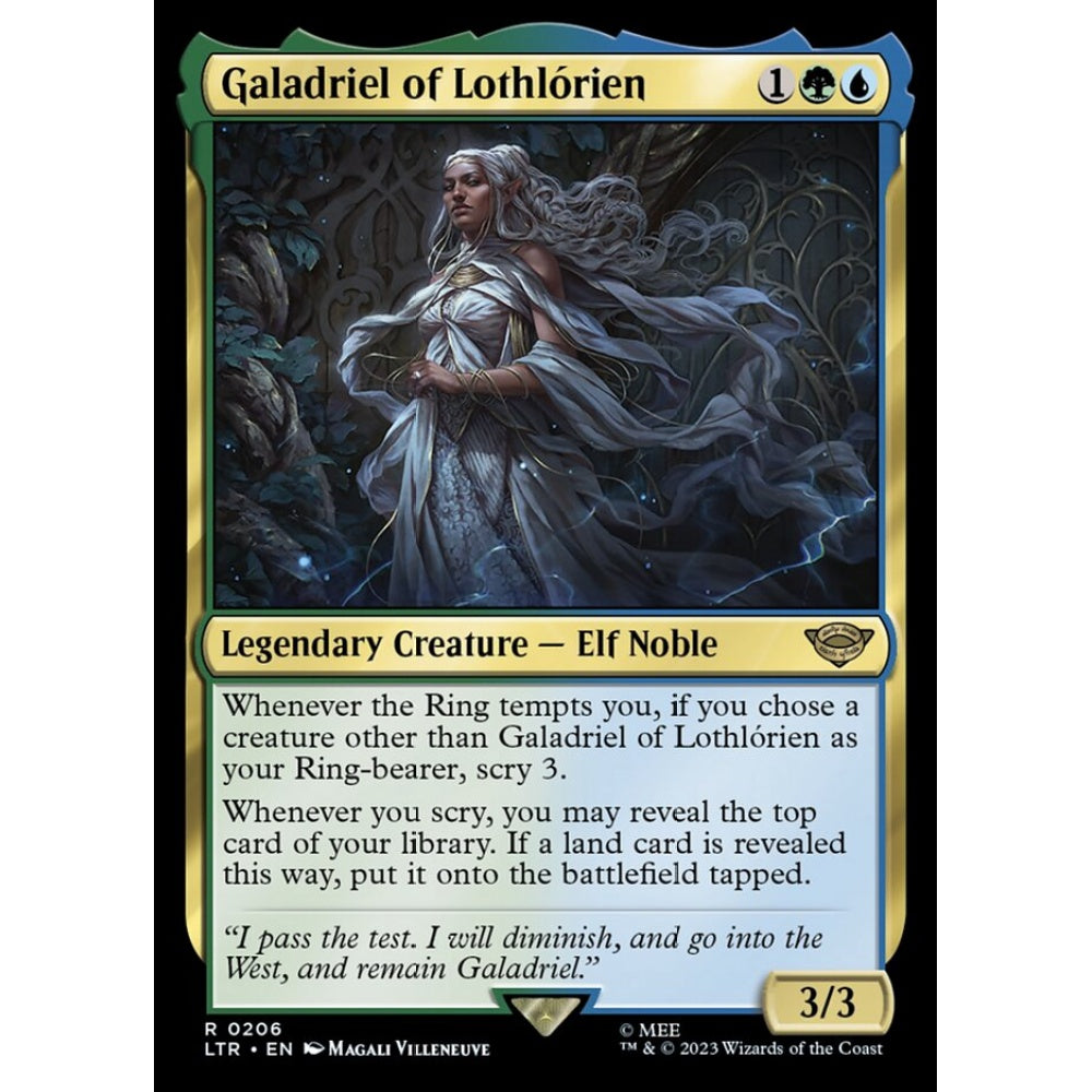 Galadriel of Lothlórien, rare, 206, Magic the Gathering, The Lord of the Rings: Tales of Middle-earth