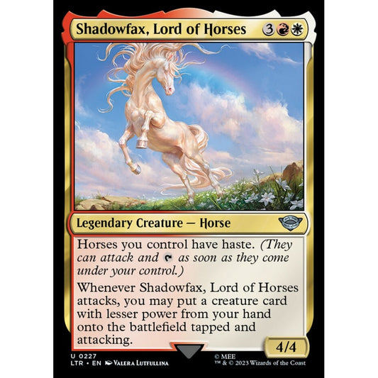 Shadowfax, Lord of Horses, uncommon, 227, Magic the Gathering, The Lord of the Rings: Tales of Middle-earth
