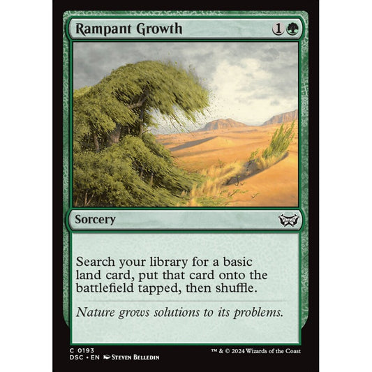Rampant Growth, 193, common, Magic: The Gathering, Duskmourn: House of Horror