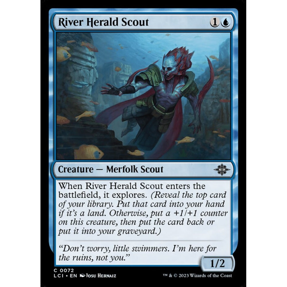 River Herald Scout common 72 Magic the Gathering The Lost Caverns of Ixalan