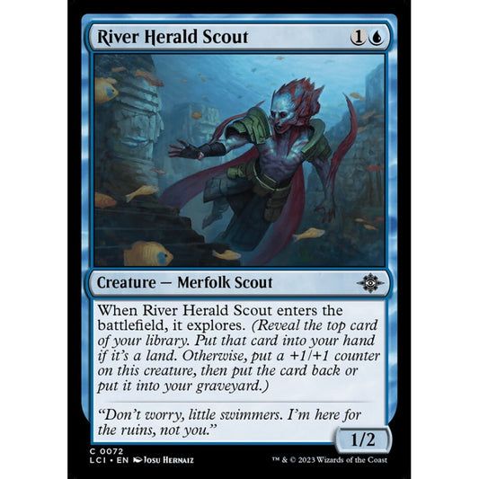 River Herald Scout common 72 Magic the Gathering The Lost Caverns of Ixalan