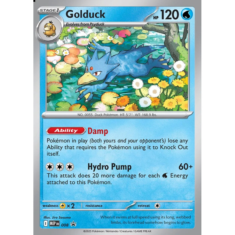 Golduck Promo 8 Pokemon Card Game Mega Evolution Promos