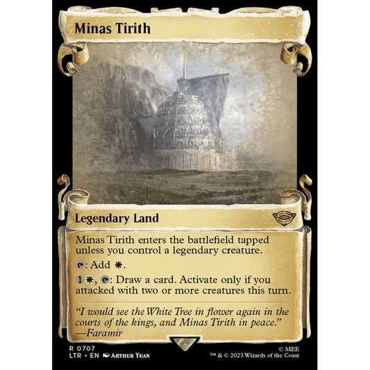 Minas Tirith, rare, 707, Magic the Gathering, The Lord of the Rings: Tales of Middle-earth