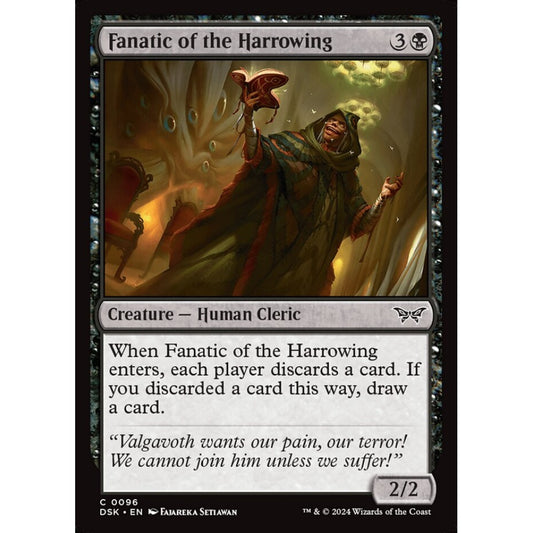 Fanatic of the Harrowing, 96, common, Magic: The Gathering, Duskmourn: House of Horror