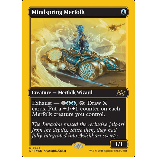 Mindspring Merfolk, 436, rare, Magic: The Gathering, Aetherdrift