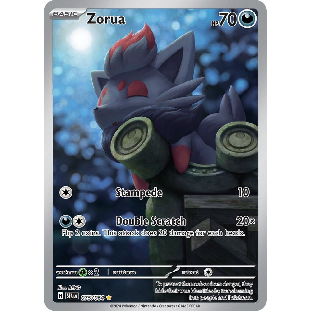 Zorua Illustration Rare 075/064 Pokemon Card Game Shrouded Fable