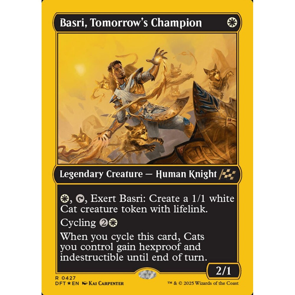 Basri, Tomorrow's Champion, 427, rare, Magic: The Gathering, Aetherdrift