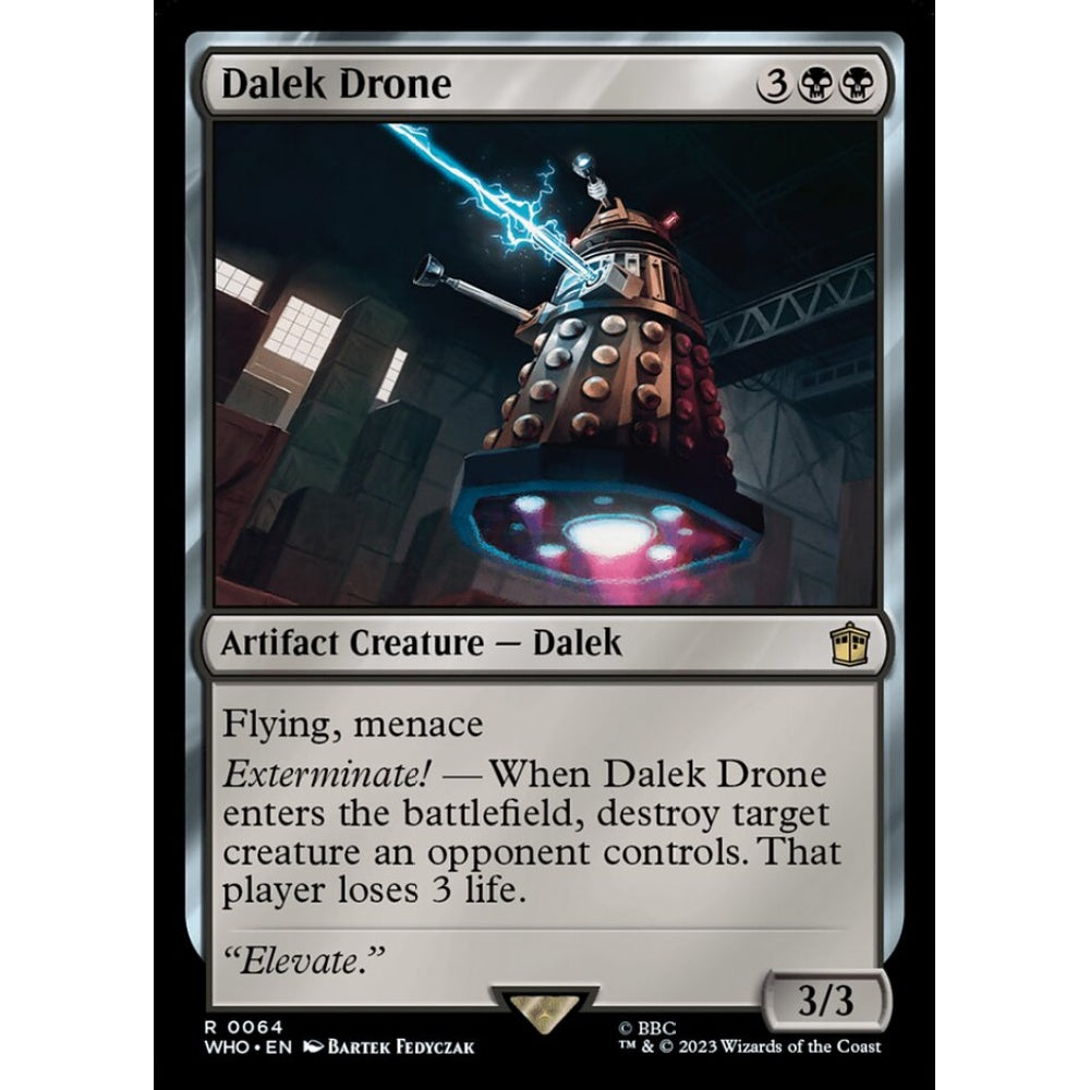 Dalek Drone rare 64 Magic the Gathering Doctor Who