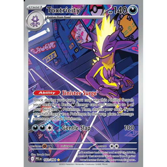 Toxtricity Illustration Rare 103/094 Pokemon Card Game Phantasmal Flames