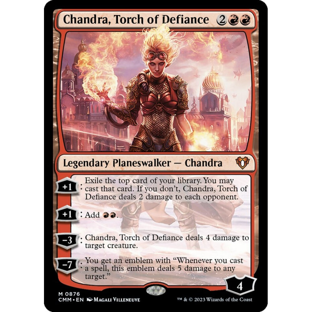 Chandra, Torch of Defiance mythic 876 Magic the Gathering Commander Masters