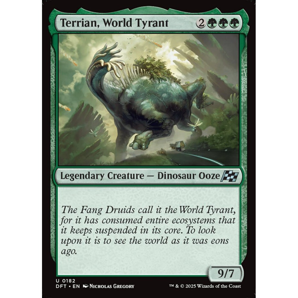 Terrian, World Tyrant, 182, uncommon, Magic: The Gathering, Aetherdrift