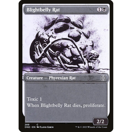 Blightbelly Rat, common, 289, Magic the Gathering, Phyrexia: All Will Be One