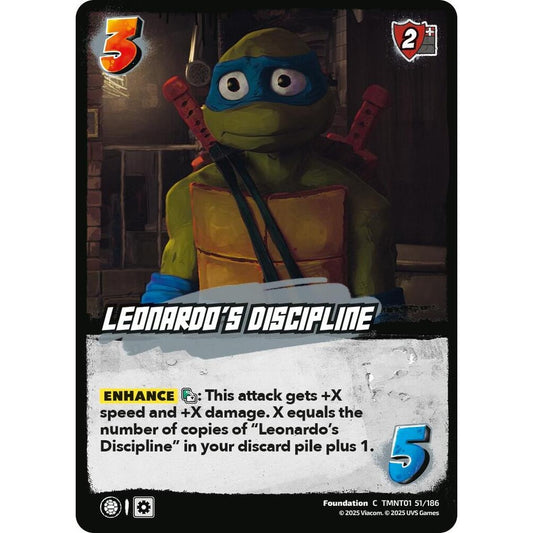 Leonardo's Discipline 51/186 TMNT01 Universus Teenage Mutant Ninja Turtles Foundation C