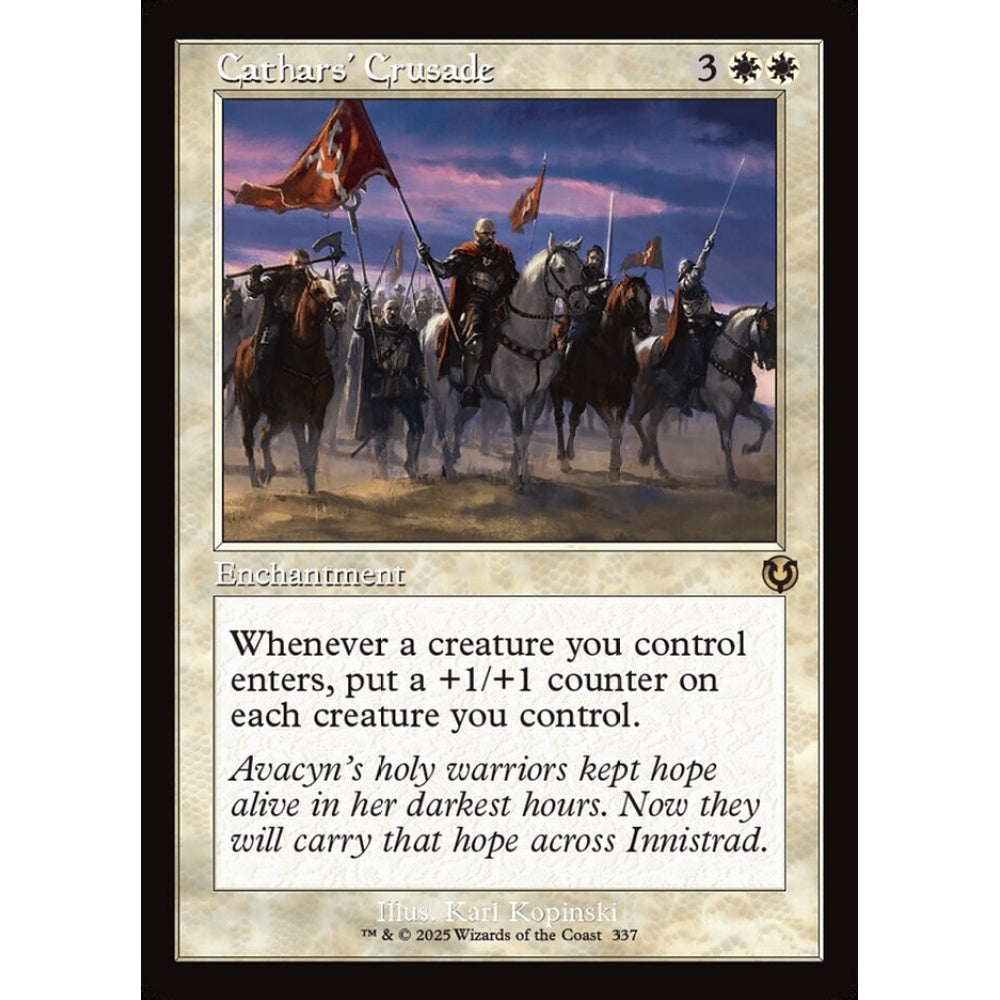 Cathars' Crusade, 337, rare, Magic: The Gathering, Innistrad Remastered