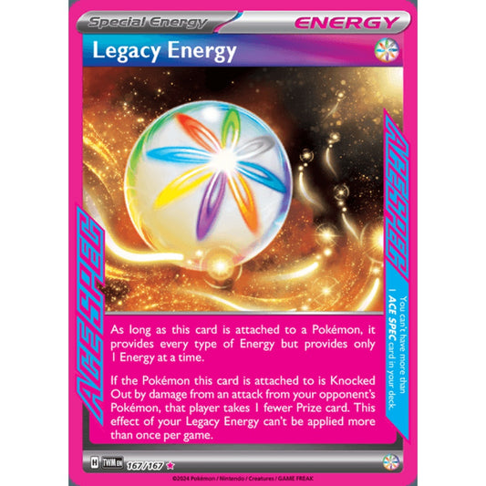 Legacy Energy ACE Spec 167/167 Pokemon Card Game Twilight Masquerade