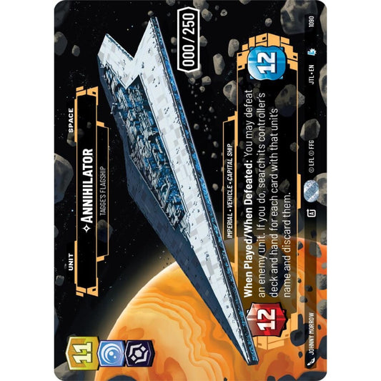 Annihilator, L, JTL 1090) Prestige Serialized, Star Wars Unlimited