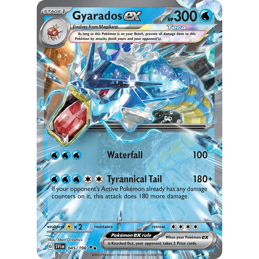 Gyarados ex Double Rare 045/198 Pokemon Card Game Scarlet & Violet