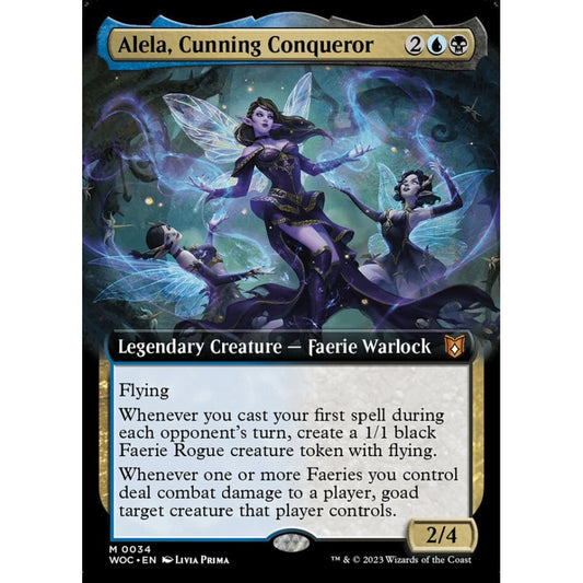 Alela, Cunning Conqueror, mythic, 34, Magic the Gathering, Wilds of Eldraine Commander