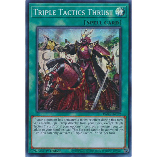 Triple Tactics Thrust MP24-EN073 Prismatic Prismatic Secret Rare Yu-Gi-Oh 25th Anniversary Tin: Dueling Mirrors in Art