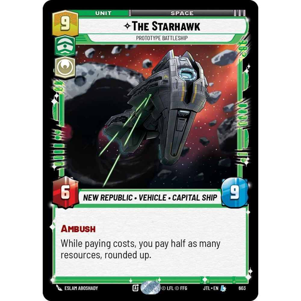 The Starhawk, L, JTL 603) Foil, Star Wars Unlimited
