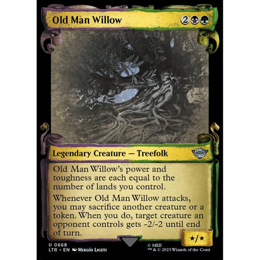 Old Man Willow, uncommon, 668, Magic the Gathering, The Lord of the Rings: Tales of Middle-earth